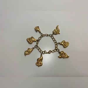 Vintage Snow White and the Seven Dwarves Charm Bracelet